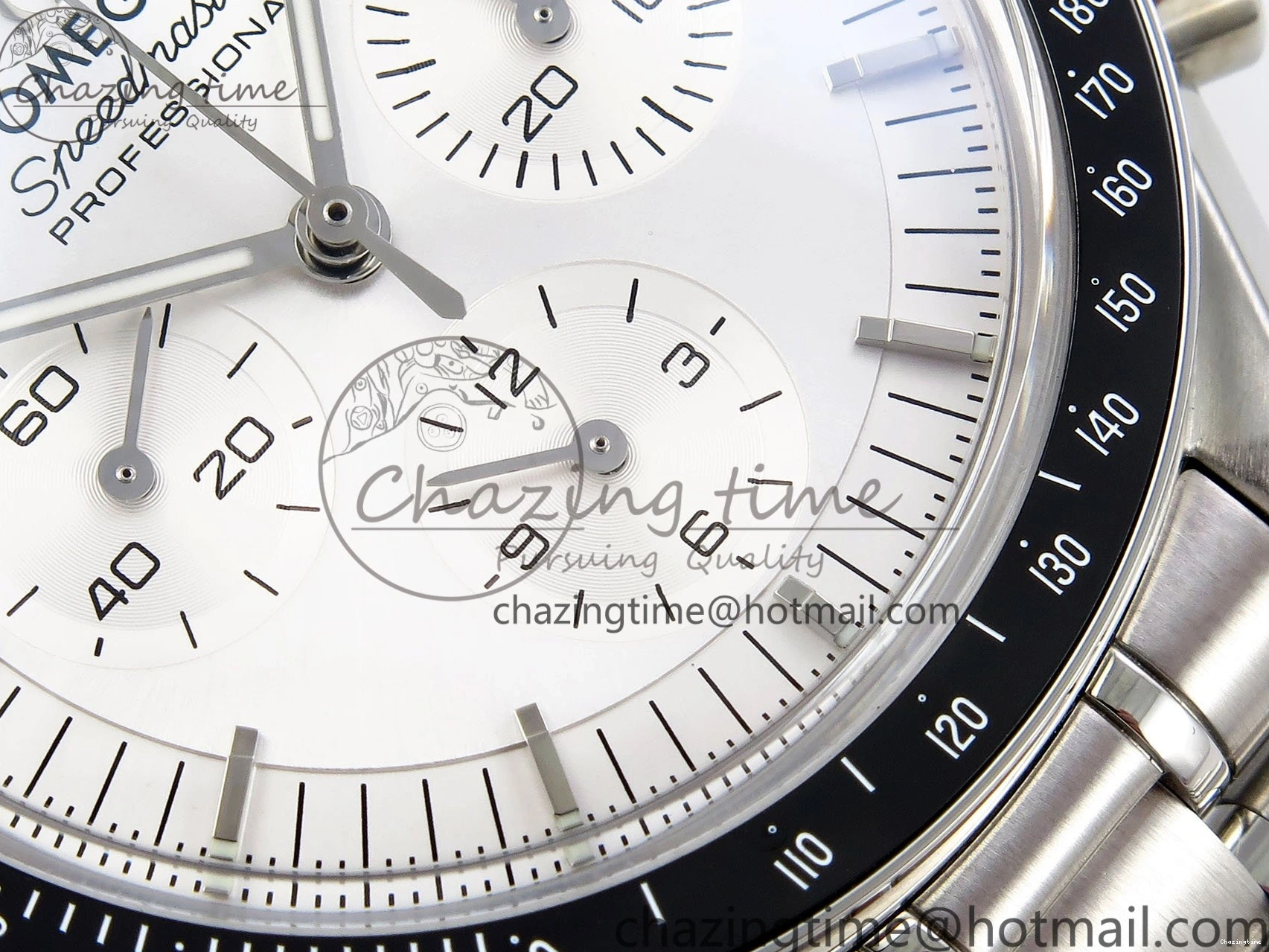 0304 Classic Speedmaster SS RMF Best Edition White Dial on SS Bracelet Lemania HW 7723